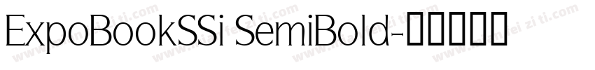ExpoBookSSi SemiBold字体转换